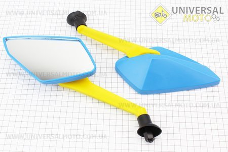 Дзеркала комплект "ПРИЗМА" жовто-блакитні "патріотичні" м8. Китай (Різне / UM3370-V05)