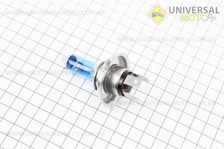 Лампа фари галоген H4 12V 35 / 35W синя SUPER. Китай (Освітлення / UM3370-V27)