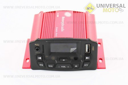 АУДІО-блок з ЖК дисплеєм (МРЗ-USB / SD, FM, пультДУ, сигналізація) + колонки 2шт (чорні). Китай (Різне / UM3370-V80)