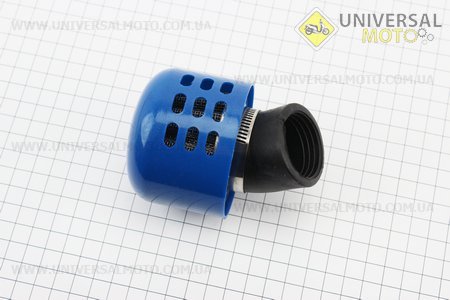 Фільтр повітряний нульовий 35мм 45 градусів з ковпачком прямим, синій. Китай (Повітряний фільтр / UM3370-V81)