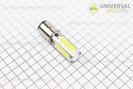 Лампа фари діодний BA20D - LED-4 + 1 (лінза). Китай (Різне / UM3371-V09)