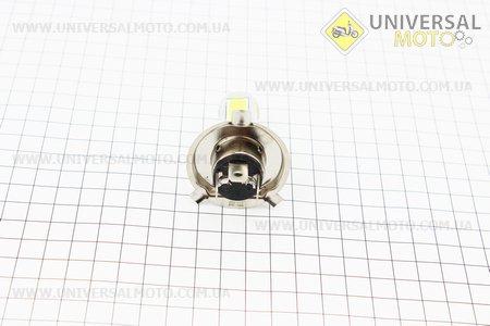 Лампа фари діодний H4 - LED-4 + 1 (лінза). Китай (Освітлення / UM3371-V12)