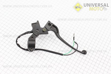 Важіль керма лівий з кріпленням під дзеркало (М8 права) GY6 125-150. Китай (Різне / UM3371-V13)