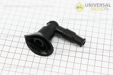 Ковпачок свічки "люлька" 90град з гумкою великий, тип. 2. Китай (Свічний ковпачок / UM3371-V93)