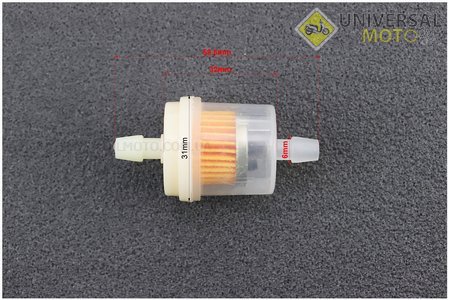 Фільтр паливний прозорий з магнітом великий (елемент - папір) тип, 2. Китай (Різне / UM3372-V27)