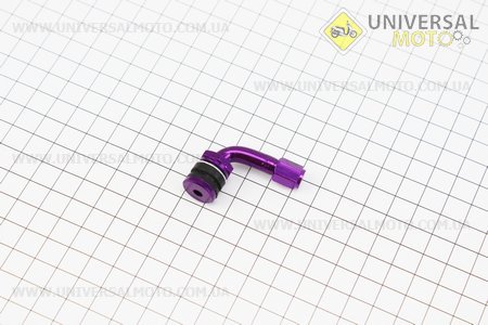 Ніпель дисковий багаторазовий кривий, фіолетовий. Китай (Ніпель / UM3373-V05)