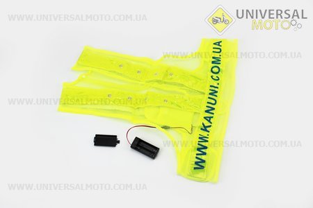 Жилет безпеки світловідбиваючий сітка LED, XL (58 * 56см). Китай (Мотоекіпировка / UM3373-V26)