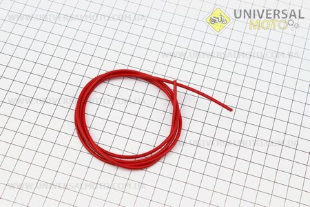 ДРІТ (кабель) мідний одинарний 2,3 мм, 1метр, ЧЕРВОНИЙ. Китай (Різне / UM3373-V61)