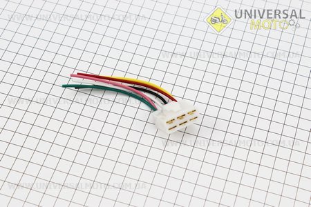 Роз'єм 6 контактів "мама" + 6 проводів. Китай (Різне / UM3373-V99)