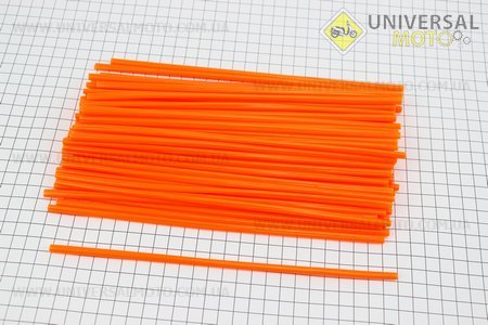 Накладки на спиці 4 * 235мм, комплект 72шт, ПОМАРАНЧЕВИЙ. Китай (Різне / UM3374-V62)