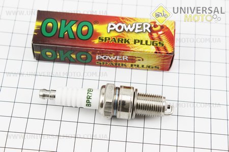 Свічка 2Т BPR7ENS - M14 L18 (OKO). Taiwan (Мото свічка / UM3375-V44)