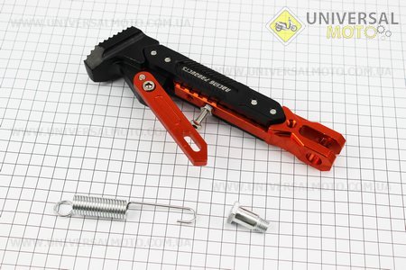 Підніжка бокова 190-240мм, регульована, ПОМАРАНЧЕВИЙ, тип 2. Китай (Різне / UM3375-V56)