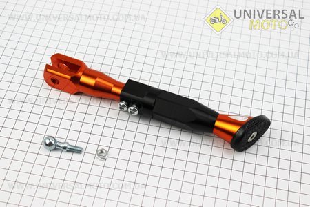 Підніжка бокова 190-240мм, регульована, ПОМАРАНЧЕВИЙ, тип 1. Китай (Підножка / UM3375-V62)