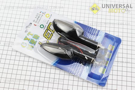 Поворот діодний на гнучкій ніжці + габарит "човник" чорний, 2 штуки. CYT (Освітлення повороти / UM3376-V30)