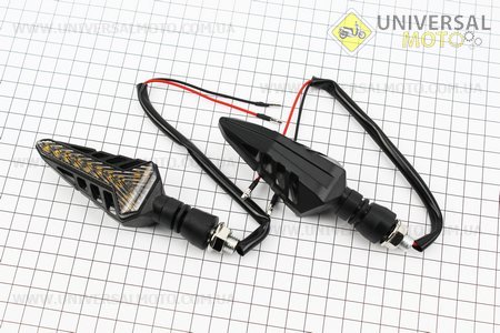 Поворот діодний на гнучкій ніжці LED СТРЕЛА тип 2 "секвентальний", 2 штуки. CYT (Освітлення повороти / UM3376-V31)