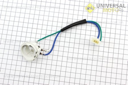 Патрон лампи фари цоколь BA20D пластик сірий, тип 2. Китай (Освітлення / UM3376-V90)