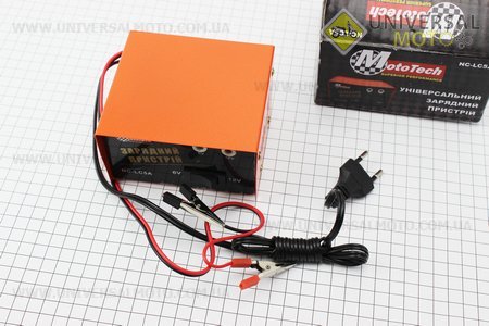 Зарядний пристрій для АКБ 6V / 12V стаціонарне. Mototech (Зарядне / UM3377-V17)