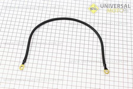 ДРІТ АКБ 380мм (на клеми) чорний. Китай (Силовий провід до акумулятора / UM3377-V24)