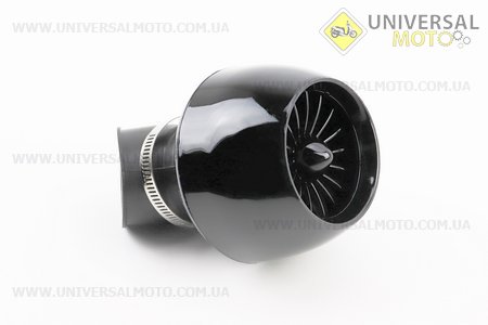 Фільтр повітряний нульовий 42мм 45град. "ТУРБИНА" чорний. Китай (Різне / UM3377-V33)