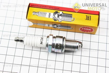 Свічка 2Т BP6ES - M14 L17 (оригінал, виробництво китай). NGK (Мото свічка / UM3378-V30)