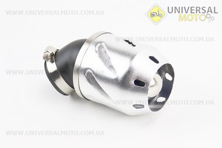 Фільтр повітряний нульовий 42мм 45град. з ковпачком прямим "ПУЛЯ", сірий. Китай (Різне / UM3378-V45)