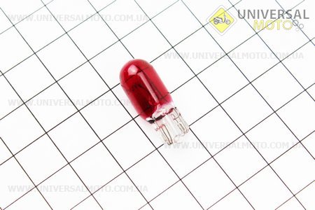 Лампа повороту (червона без цоколя) 12V / 3W T10. Китай (Різне / UM3378-V59)
