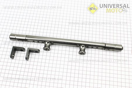 Перемичка керма регульована по довжині з отворами під мото аксесуари 345- 360 мм, СІРИЙ тип 1. Китай (Різне / UM3379-V48)