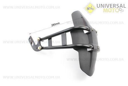 Крило заднє універсальне, кріплення на одну сторону (бризковики) TUNING, ЧОРНИЙ. Китай (Різне / UM3379-V59)