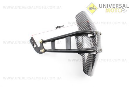 Крило заднє універсальне, кріплення на одну сторону (бризковики) TUNING, КАРБОН. Китай (Різне / UM3379-V60)