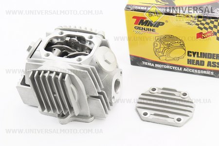 Головка циліндра з клапанами+розподільний вал+кришки в зборі 110см.куб. (52,4мм). TMMP (Запчастини для мопеда Дельта / UM3380-V50)