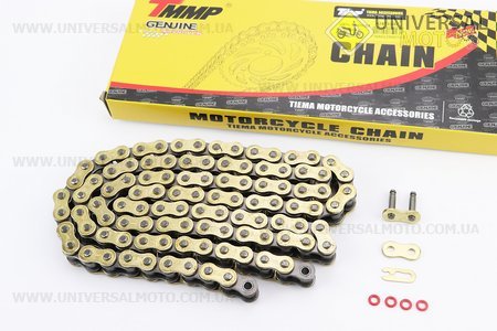 Ланцюг приводу колеса 428НVO*104L GOLD (з сальниками). TMMP (Запчастини для мопеда Дельта / UM3381-V21)