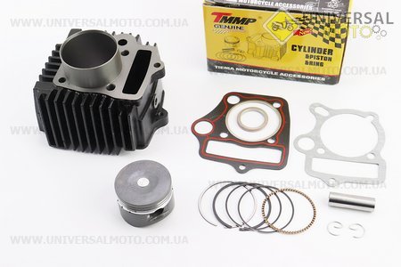 Циліндро поршневий комплект (цпг) 110см.куб.-52,4мм (палець 13мм) "поршень з тефлоновим покриттям". TMMP (Запчастини для мопеда Дельта / UM3382-V48)
