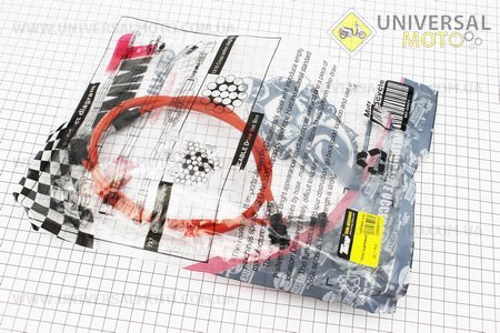 Трос зчеплення (трос 96см; кожух 90см) червоний. TMMP (Запчастини для мопеда Дельта / UM3384-V45)