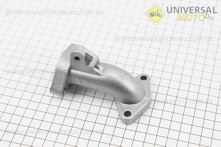 Патрубок карбюратора (алюміній з вушком), d - 22мм, h - 92/95мм. TMMP (Запчастини для мопеда Дельта / UM3384-V65)