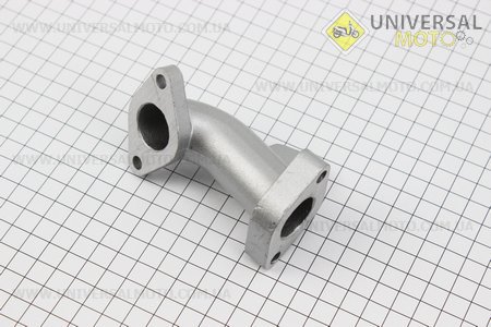 Патрубок карбюратора (алюміній з вушком), d - 22мм, h - 92/95мм. TMMP (Запчастини для мопеда Дельта / UM3384-V65)