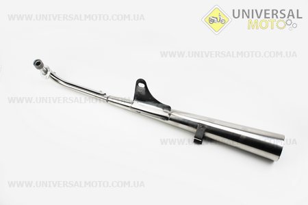 Глушник "нержавійка". Китай (Запчастини для мопеда Дельта / UM3384-V98)