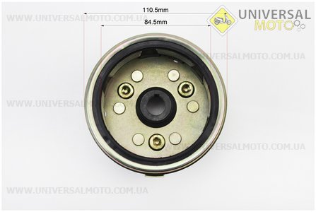 Ротор магнето (на 6 котушок) з обгінної муфтою. TMMP (Запчастини для мопеда Дельта / UM3386-V05)