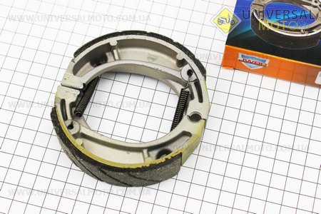 Гальмівні колодки задні комплект, 105мм (пружини під кутом). JWBP (Запчастини для мопеда Дельта / UM3386-V79)