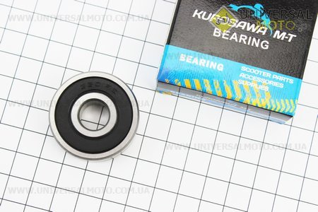 Підшипник 6301 2RS (12x37x12) колеса заднього JH. KUROSAWA (Підшипники / UM3386-V88)