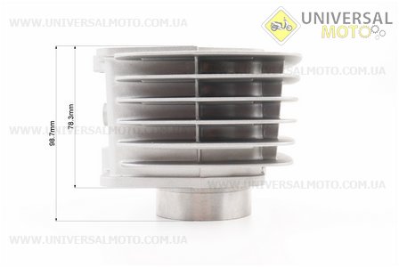 Циліндро поршневий комплект (цпг) 140см.куб.-56мм (палець 13мм, висота циліндра 78,3мм, висота поршня 41,5мм), (див. фото розмірів). LIPAI (Запчастини для мопеда Дельта / UM3386-V91)