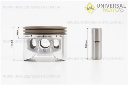 Циліндро поршневий комплект (цпг) 140см.куб.-56мм (палець 13мм, висота циліндра 78,3мм, висота поршня 41,5мм), (див. фото розмірів). LIPAI (Запчастини для мопеда Дельта / UM3386-V91)