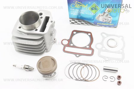Циліндро поршневий комплект (цпг) 140см.куб.-56мм (палець 13мм, висота циліндра 78,3мм, висота поршня 41,5мм), (див. фото розмірів). LIPAI (Запчастини для мопеда Дельта / UM3386-V91)