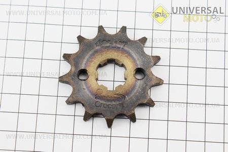 Зірка передня JH - 428H-13T "гартована". Crocodil (Запчастини для мопеда Дельта / UM3387-V91)