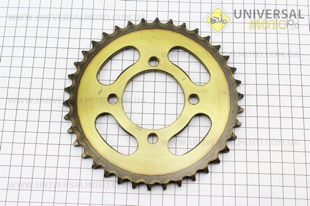 Зірка задня JH - 428-38T - d=54; 4 отвори*70мм "гартована". FENGRI (Запчастини для мопеда Дельта / UM3388-V02)