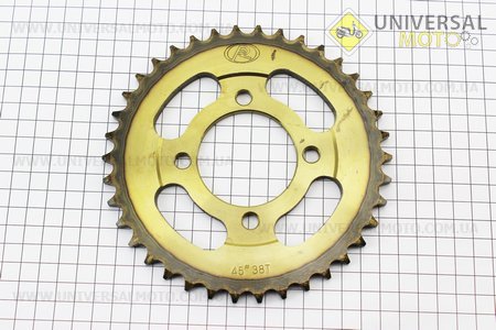 Зірка задня JH - 428-38T - d=54; 4 отвори*70мм "гартована". FENGRI (Запчастини для мопеда Дельта / UM3388-V02)