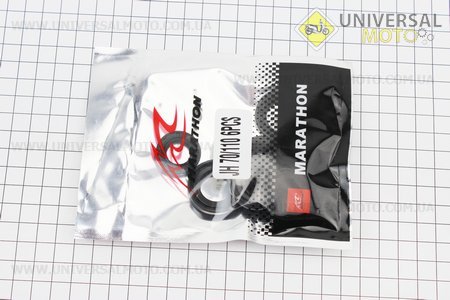 Сальник двигуна 70см.куб. комплект 6шт (18,9x30x5-2шт; 13,7x24x5; 11,6x24x10; 17x29x5; 12x21x4). MARATHON (Запчастини для мопеда Дельта / UM3388-V98)