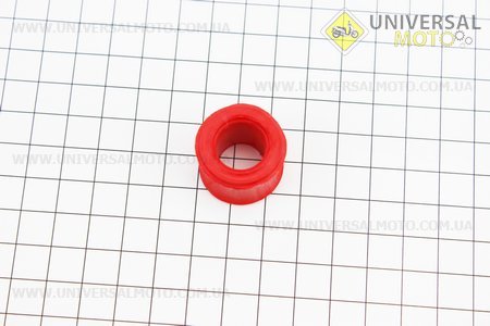 Сайлентблок амортизатора без втулки на 10мм червоний. Украина (Сайлентблок / UM3389-V19)