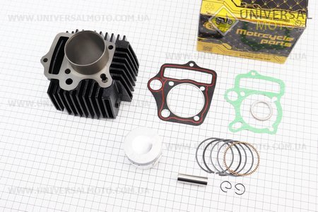 Циліндр, поршень, палець, кільця (Комплект ЦПГ) 110сс-52,4мм (палець 13мм). GO! (Запчастини для мопеда Дельта / UM3389-V47)