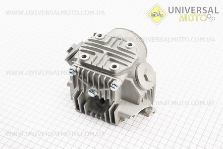 Головка циліндра з клапанами, розподільчим валом та кришкою в зборі 70сс (47мм). JIALING (Запчастини для мопеда Дельта / UM3389-V54)