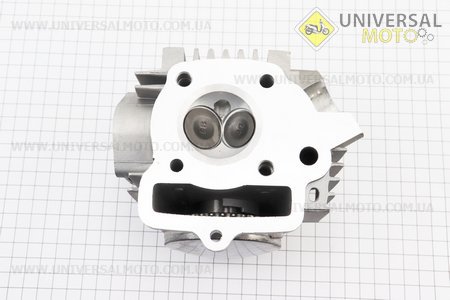 Головка циліндра з клапанами, розподільчим валом та кришкою в зборі 70сс (47мм). JIALING (Запчастини для мопеда Дельта / UM3389-V54)